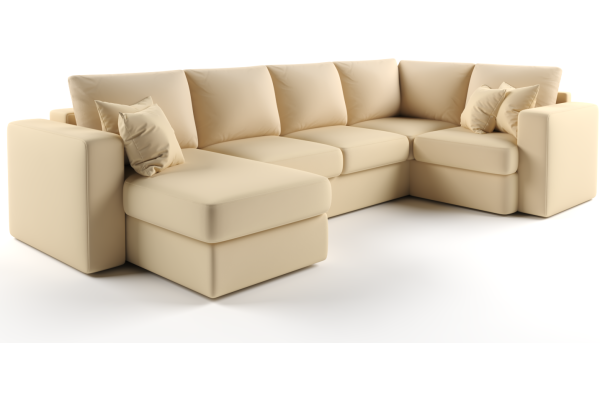 Угловой диван Monaco + оттоманка (305 см) - Купить мебель в Москве с доставкой